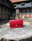 Chanel Classic Medium Red