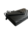 Saint Laurent Cassandra Black Wallet On Chain