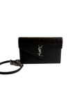 Saint Laurent croco wallet on chain bag