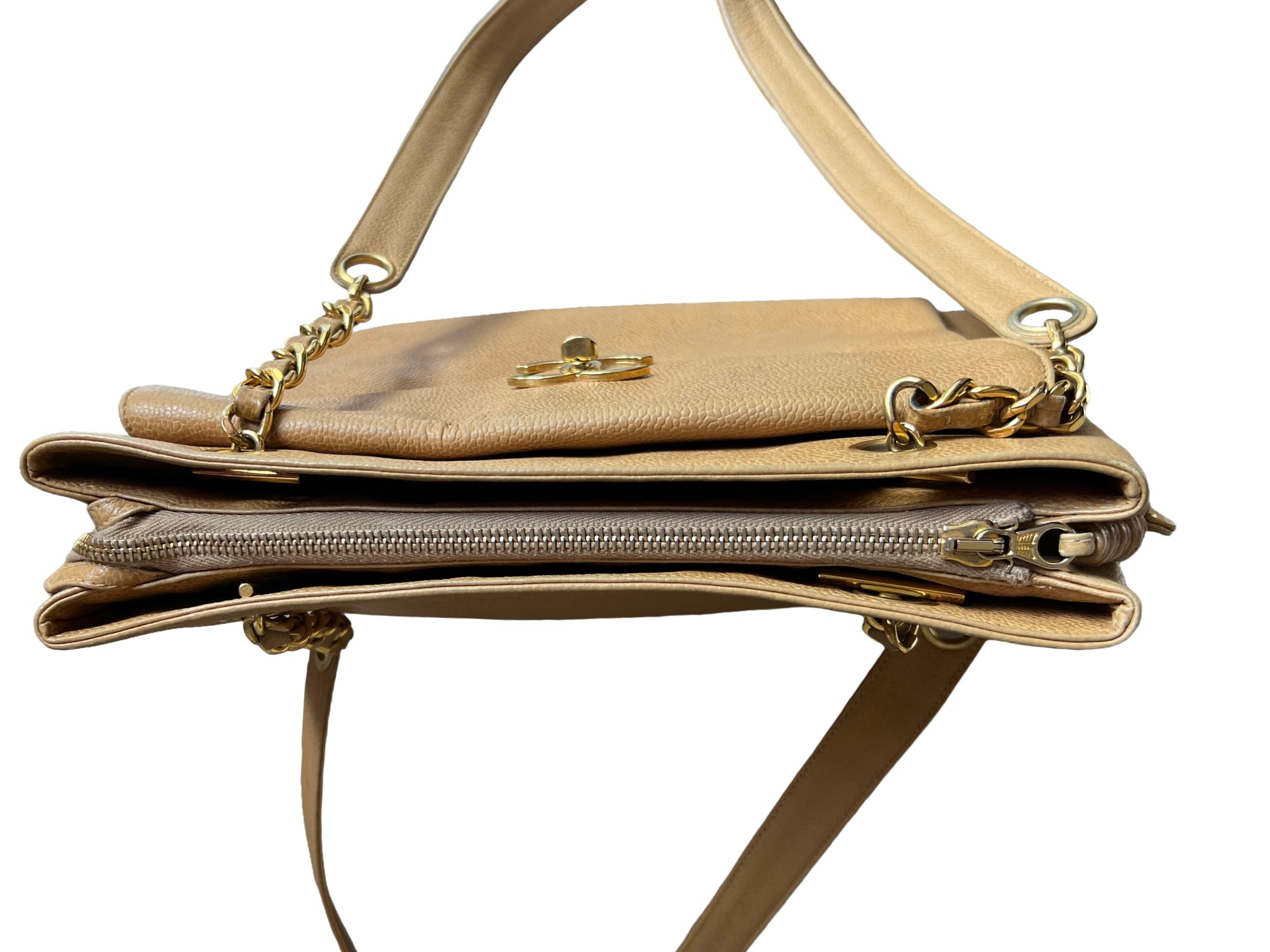 Chanel Mark Caviar Skin Chain Shoulder Bag