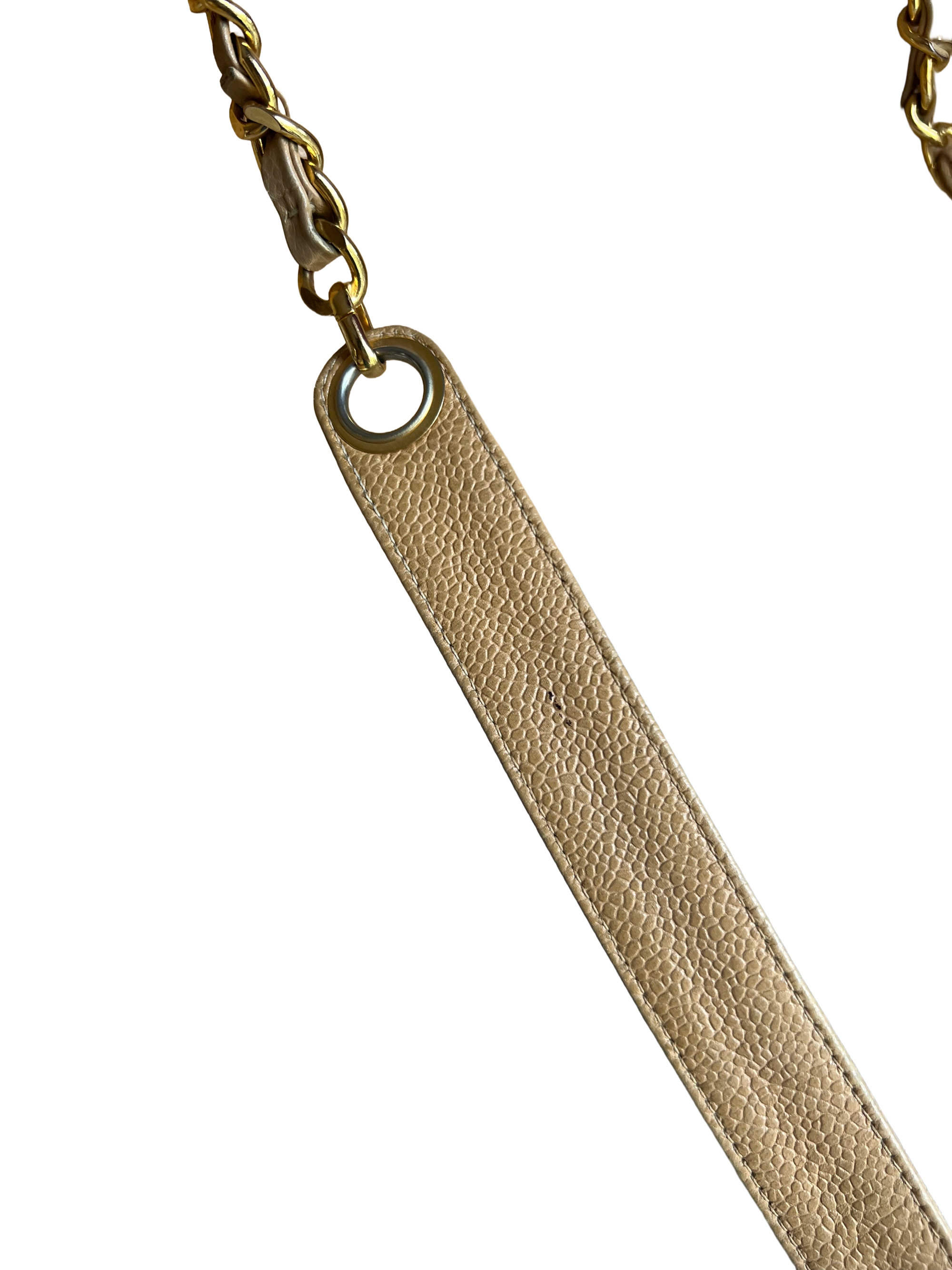 Chanel Mark Caviar Skin Chain Shoulder Bag
