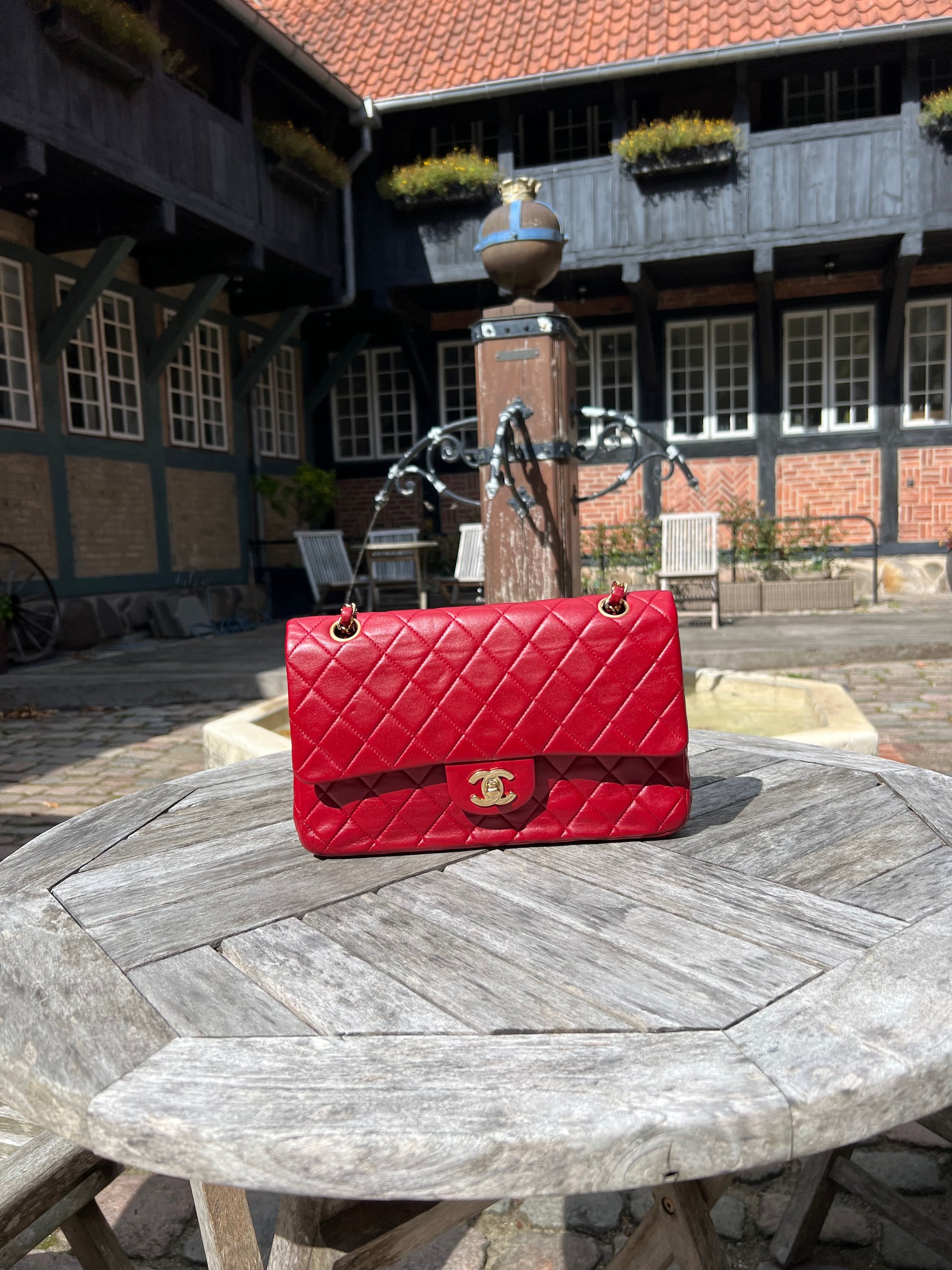 Chanel Classic Medium Red