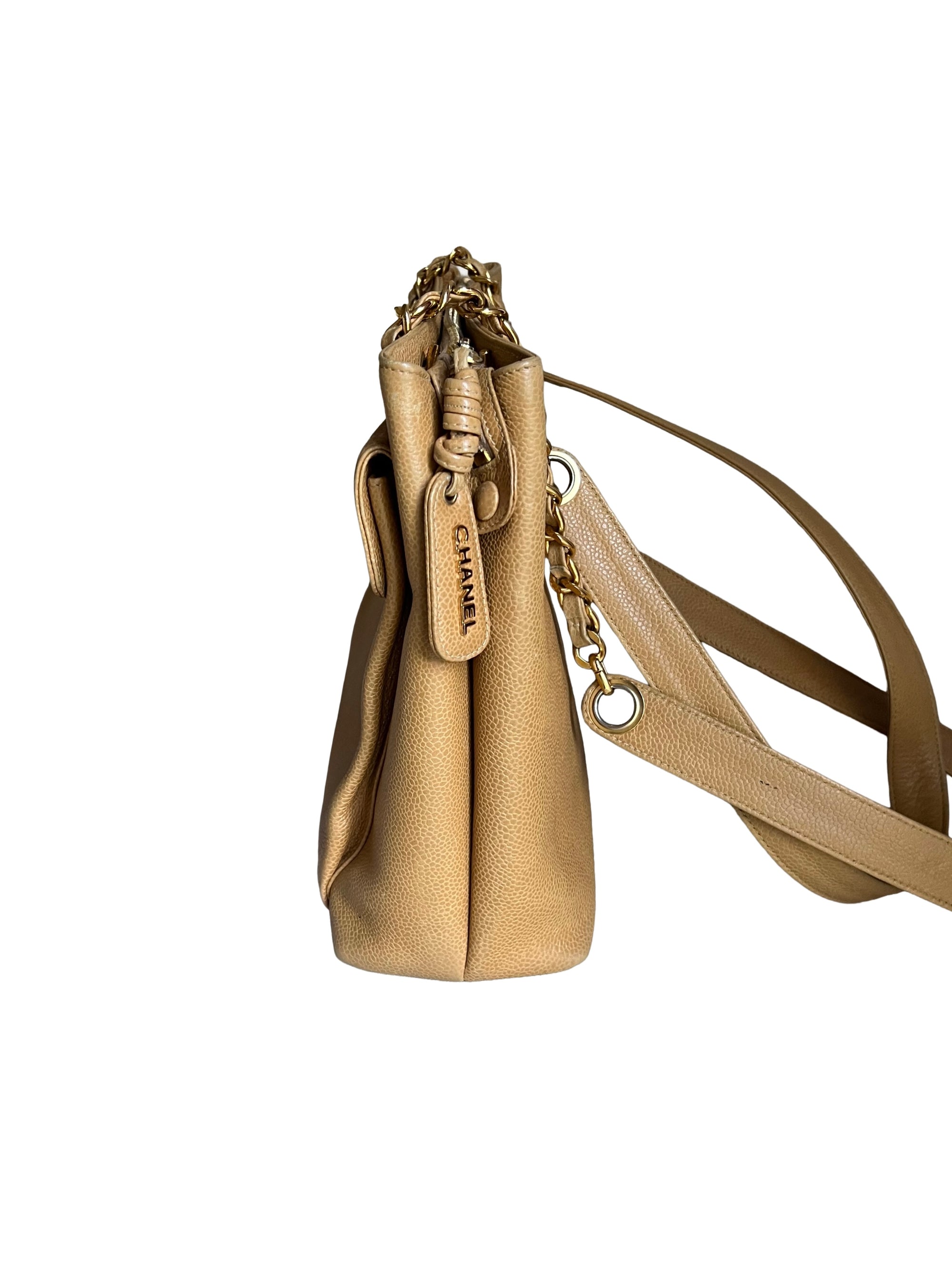Chanel Mark Caviar Skin Chain Shoulder Bag