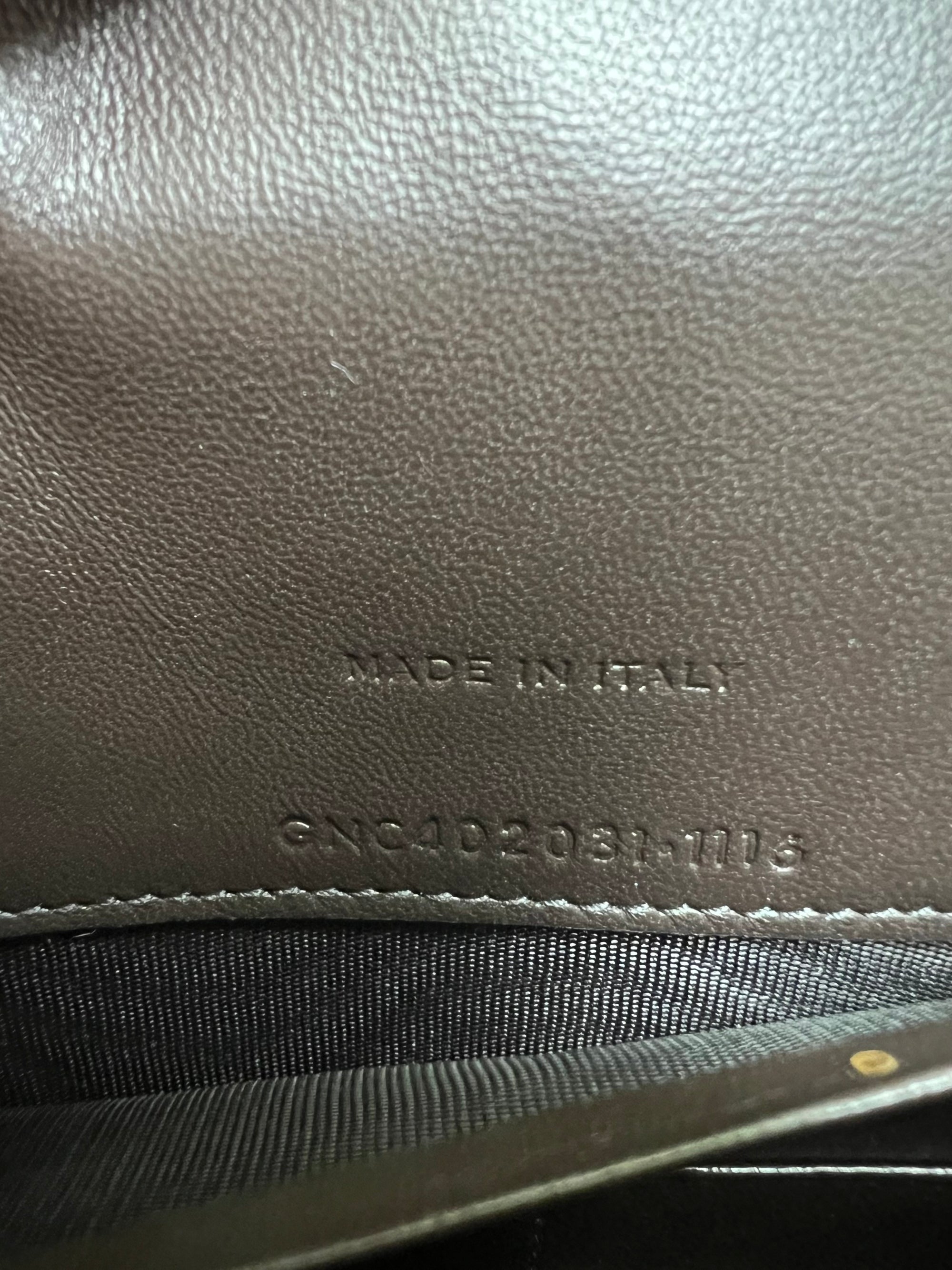 Saint Laurent croco wallet on chain bag