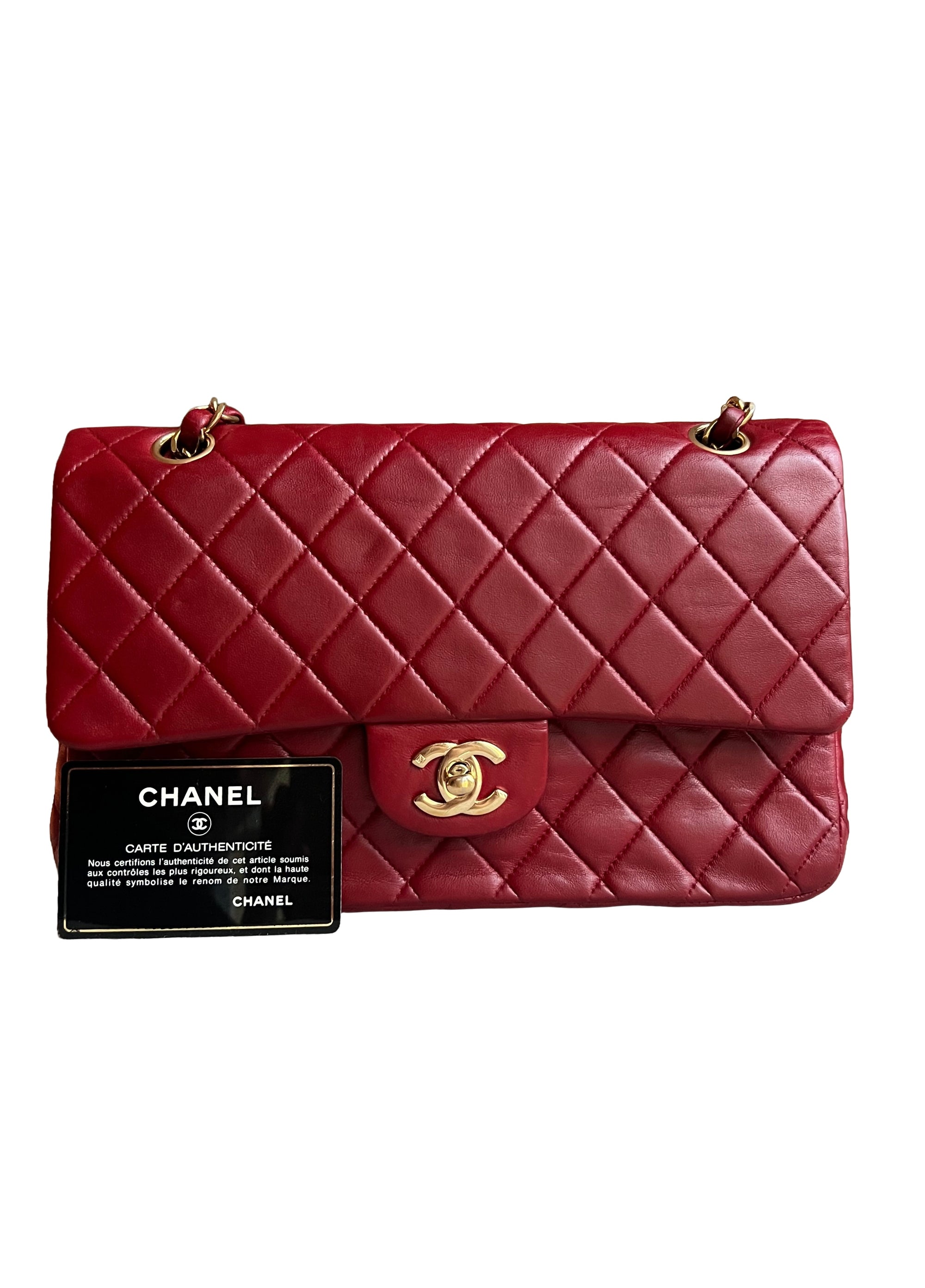 Chanel Classic Medium Red
