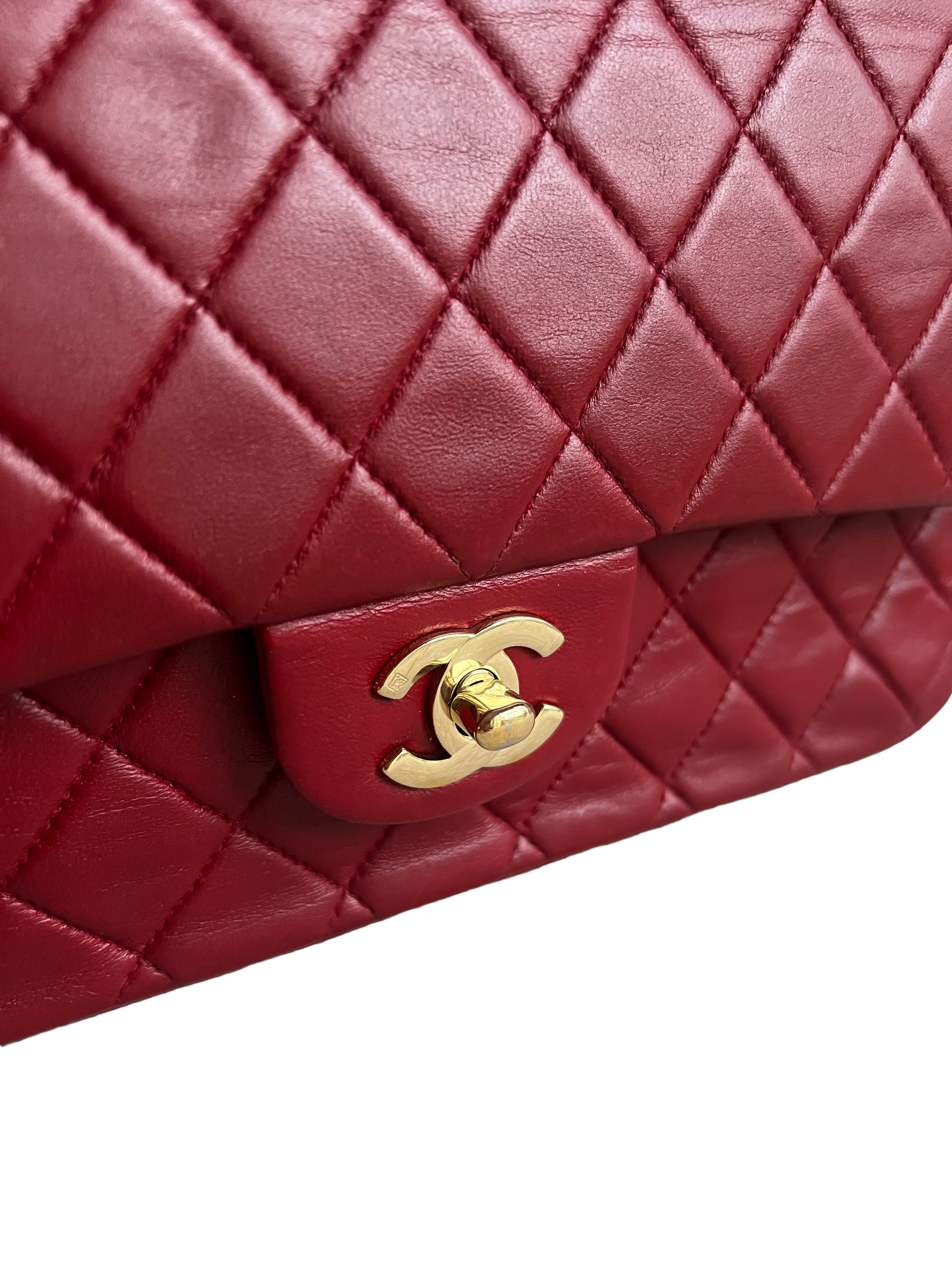 Chanel Classic Medium Red