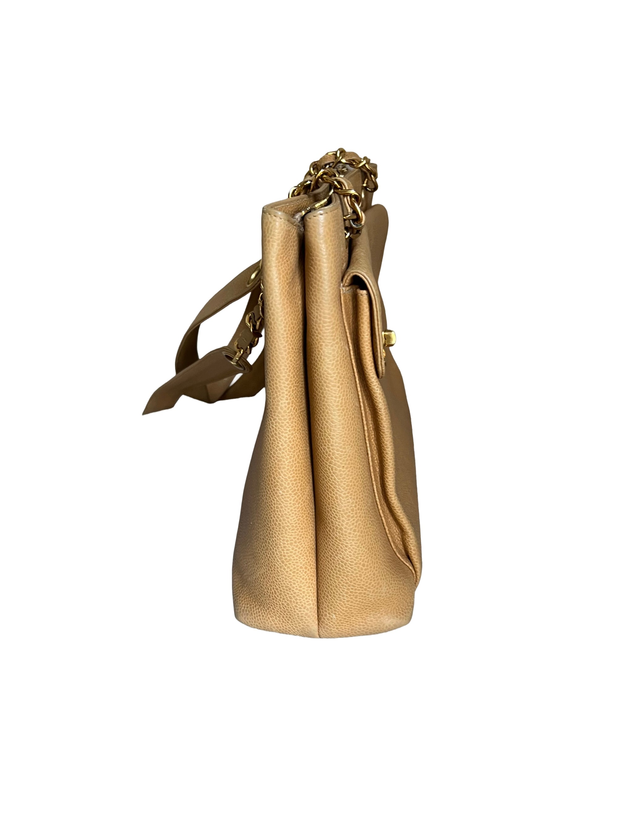 Chanel Mark Caviar Skin Chain Shoulder Bag
