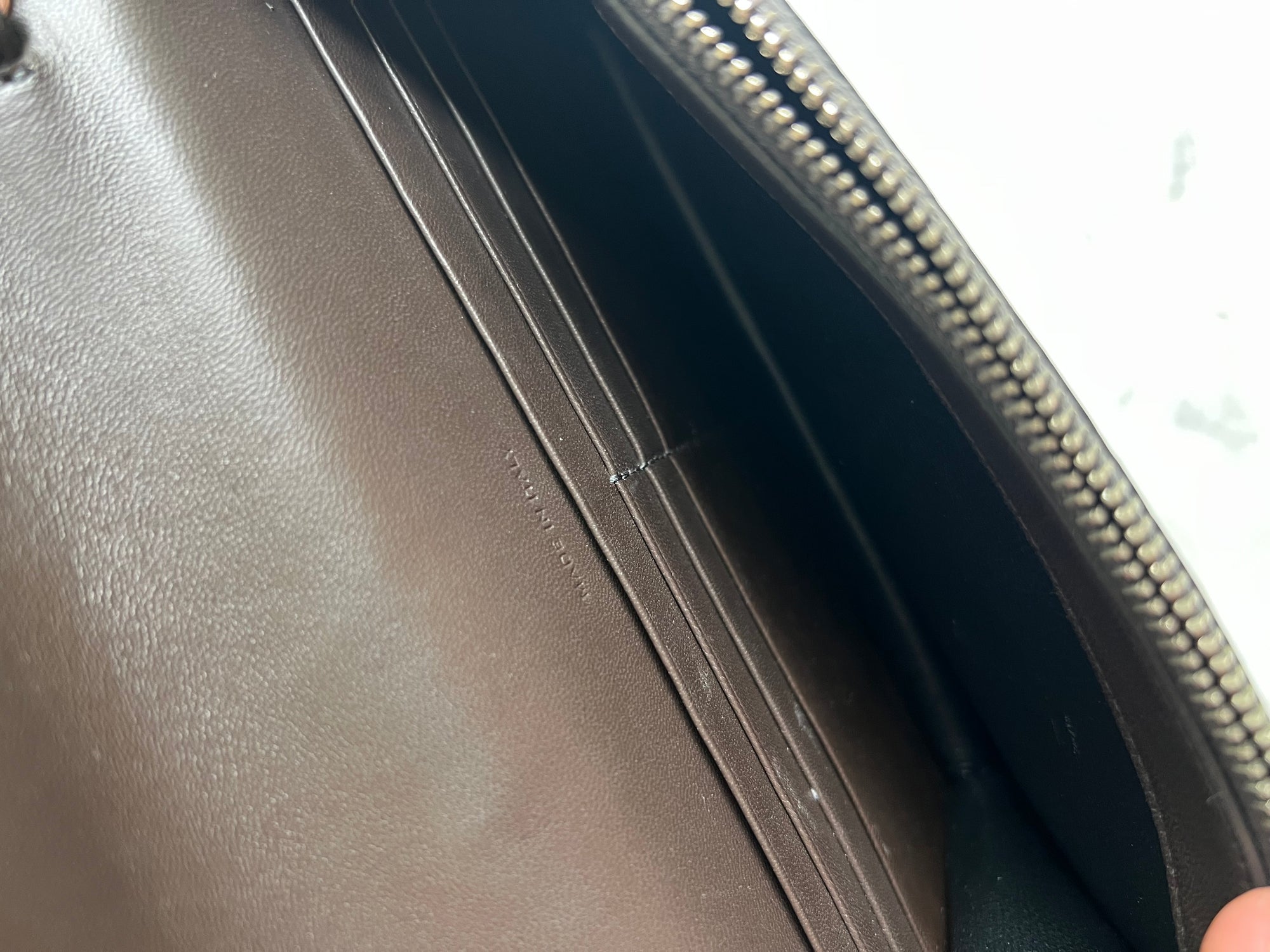 Saint Laurent croco wallet on chain bag
