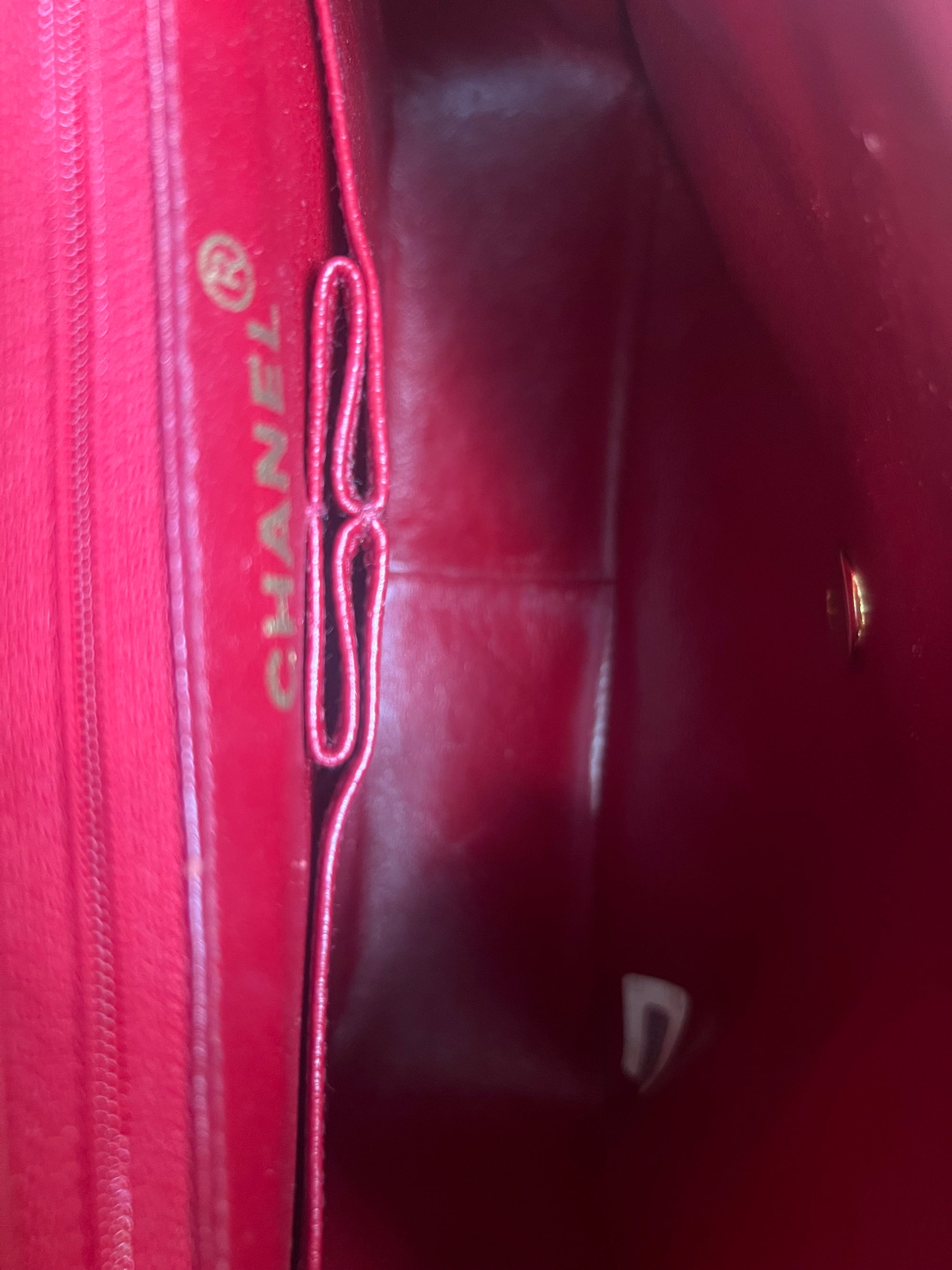 Chanel Classic Red Handbag