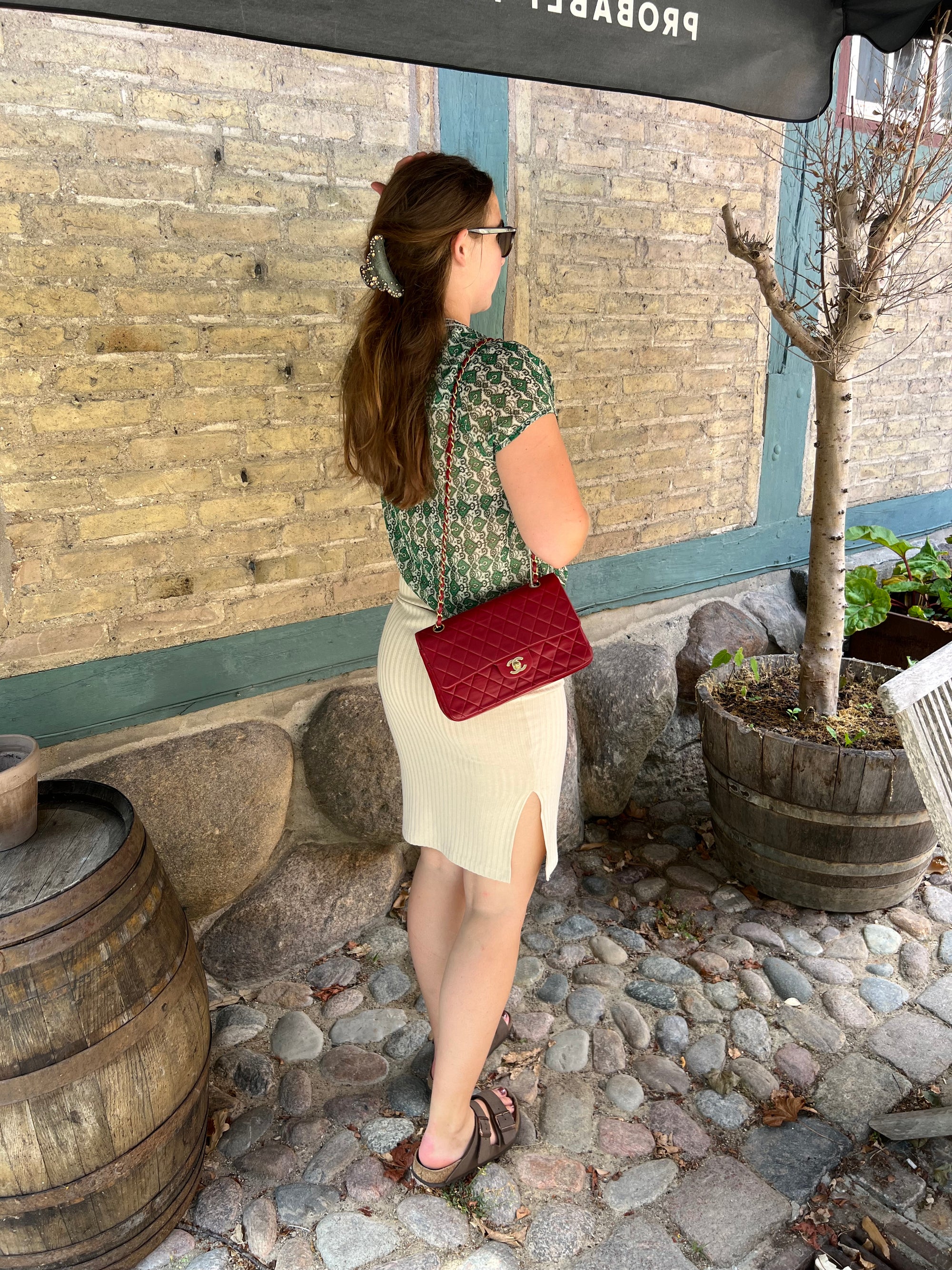 Chanel Classic Medium Red