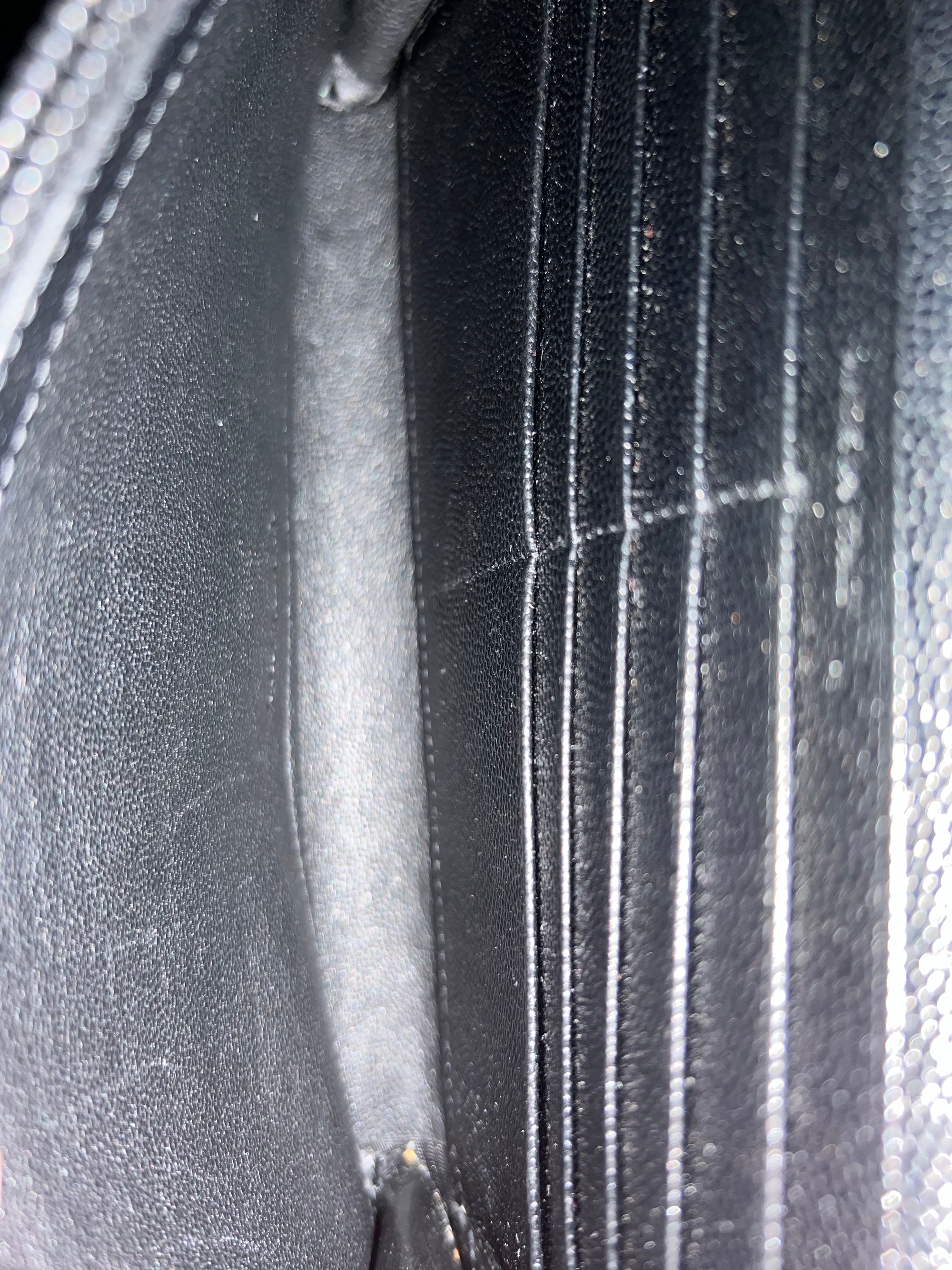 Saint Laurent Cassandra Black Wallet On Chain