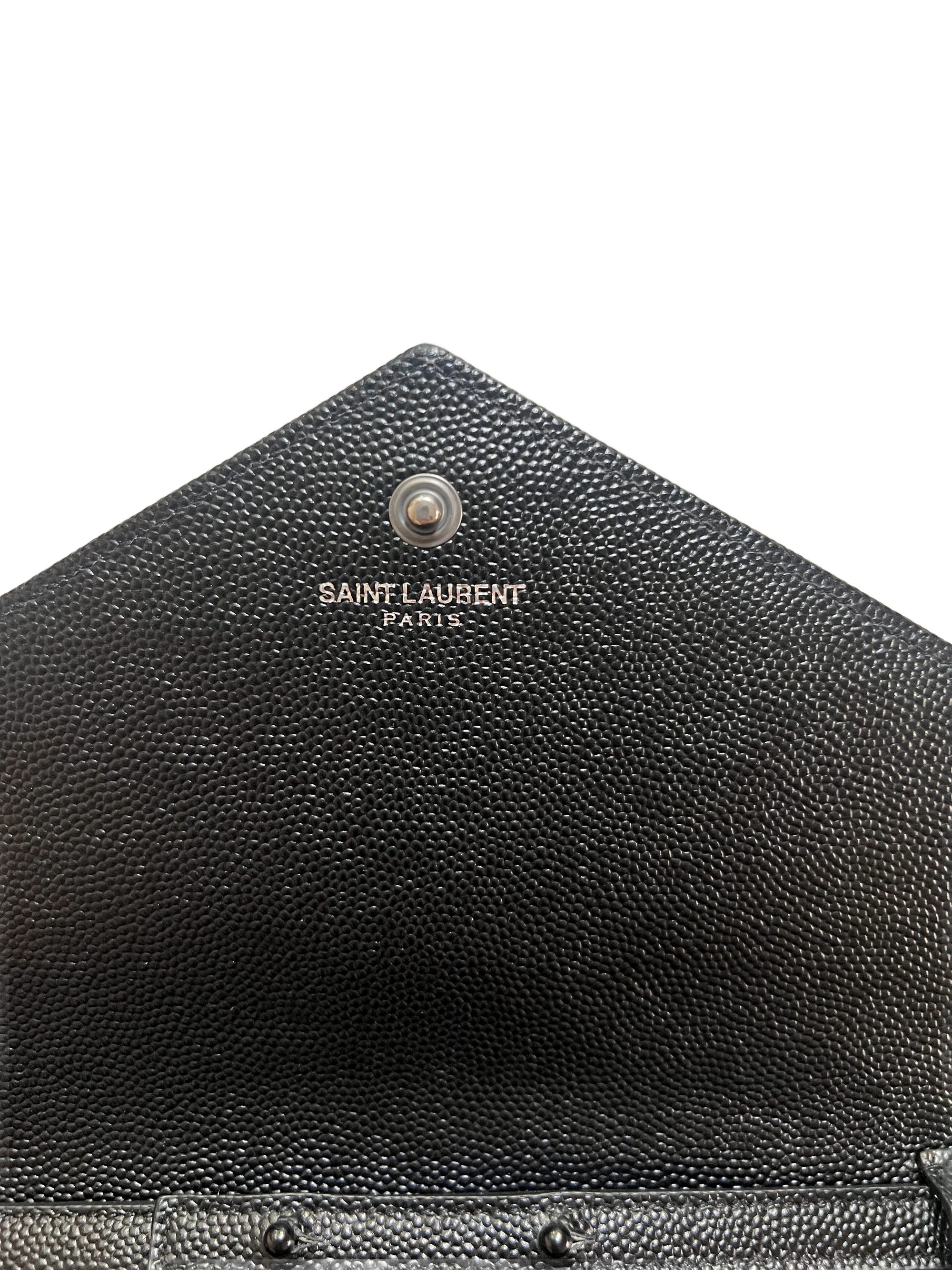 Saint Laurent Cassandra Black Wallet On Chain