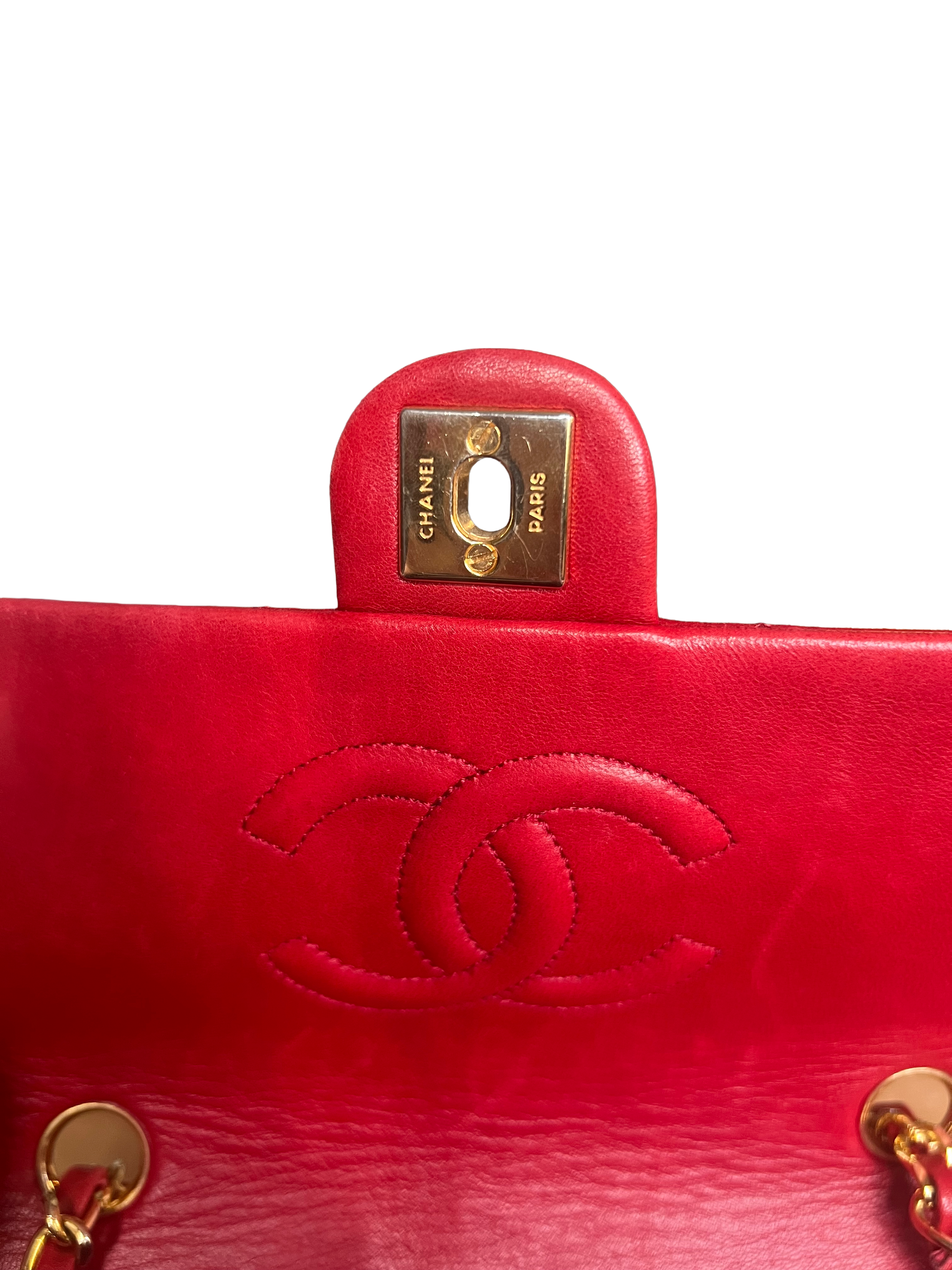 Chanel Classic Red Handbag