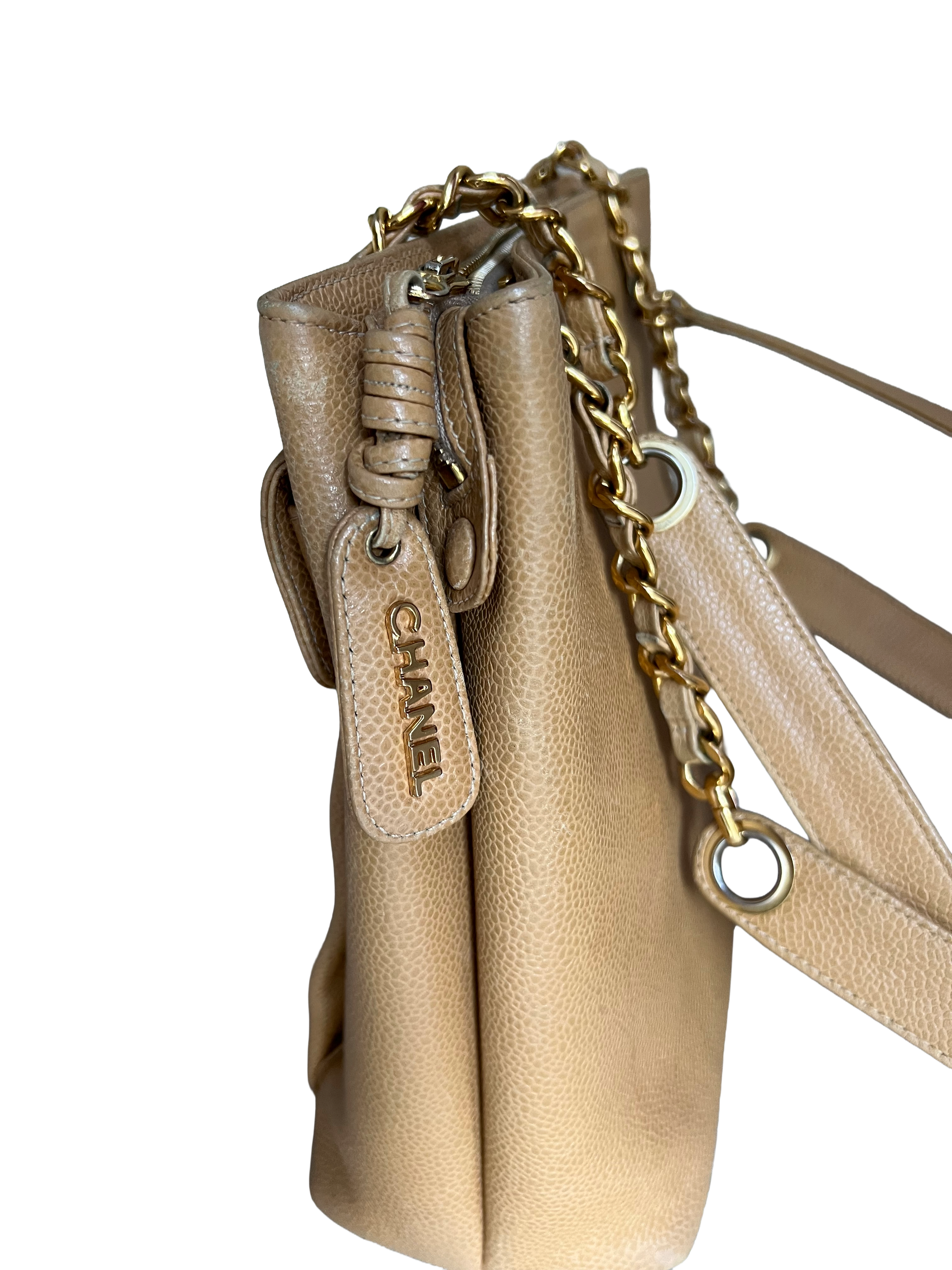 Chanel Mark Caviar Skin Chain Shoulder Bag