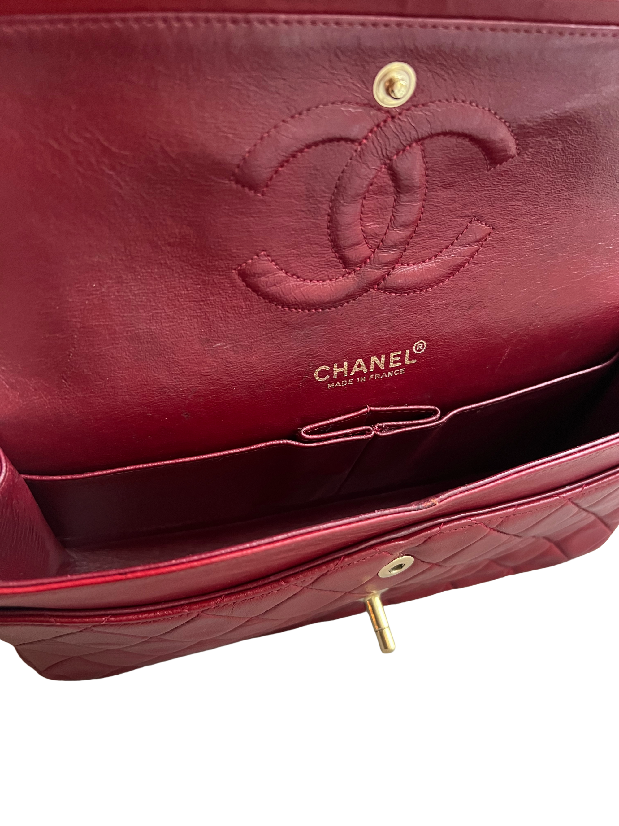 Chanel Classic Medium Red