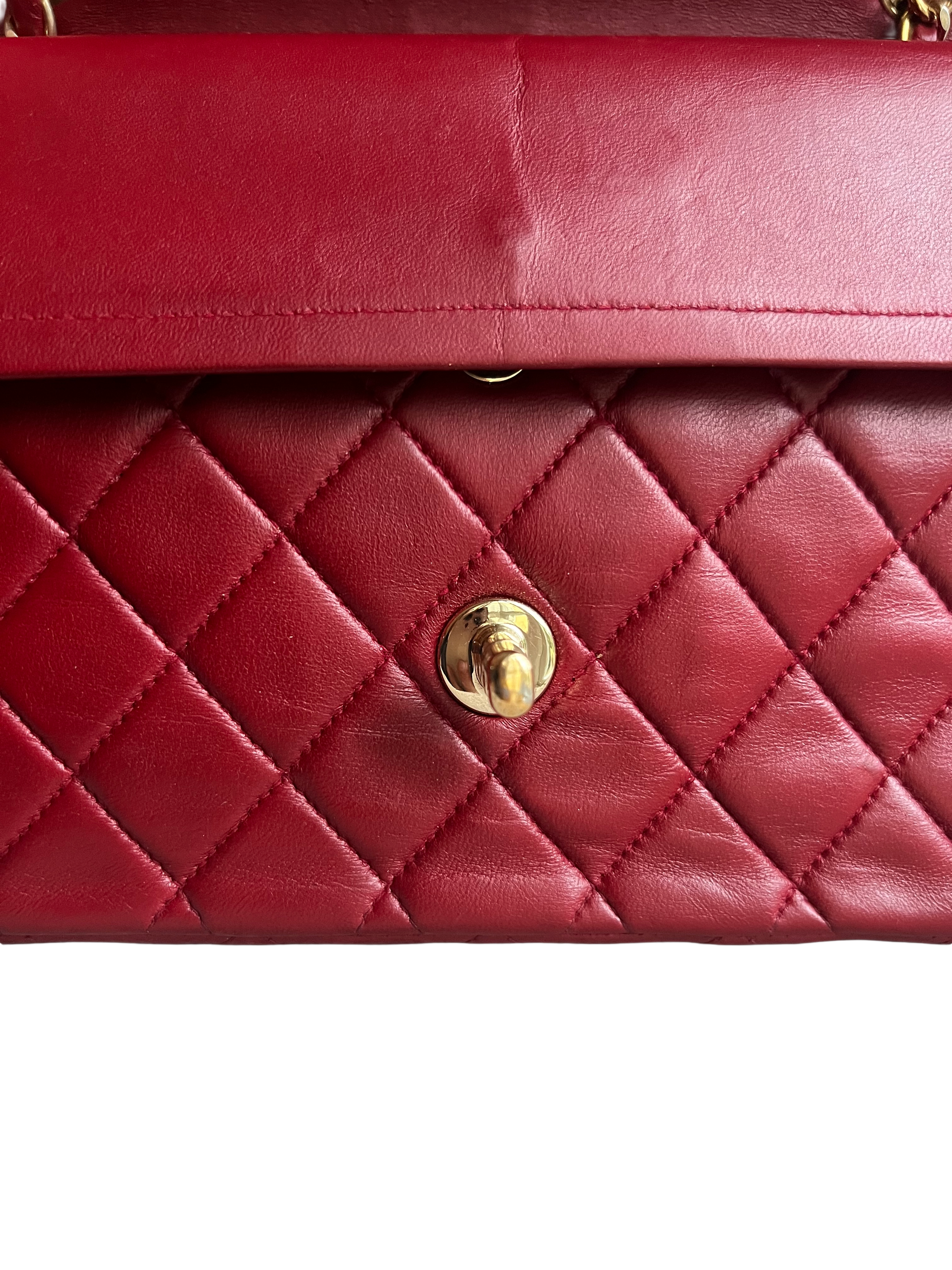 Chanel Classic Medium Red