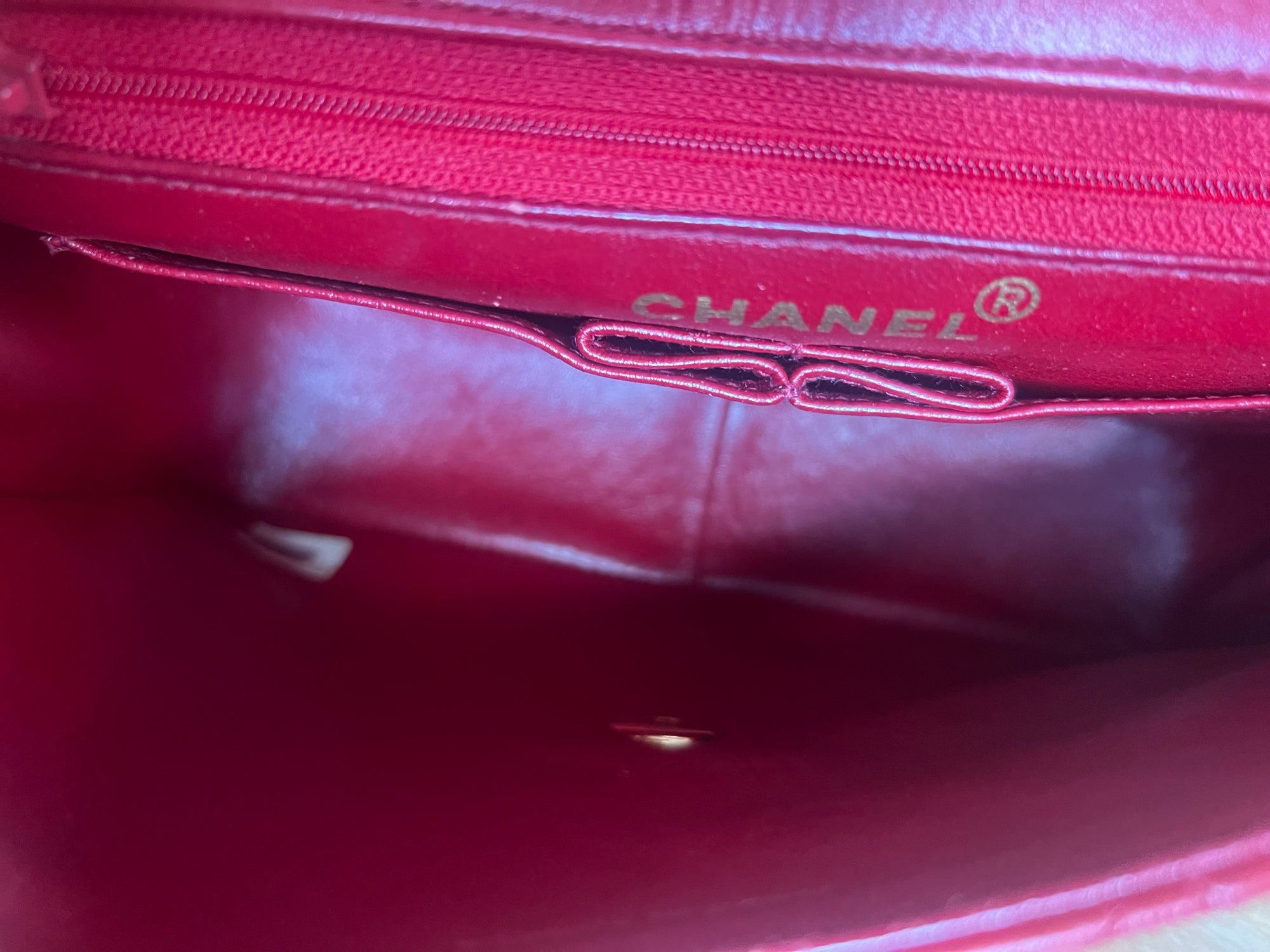 Chanel Classic Red Handbag