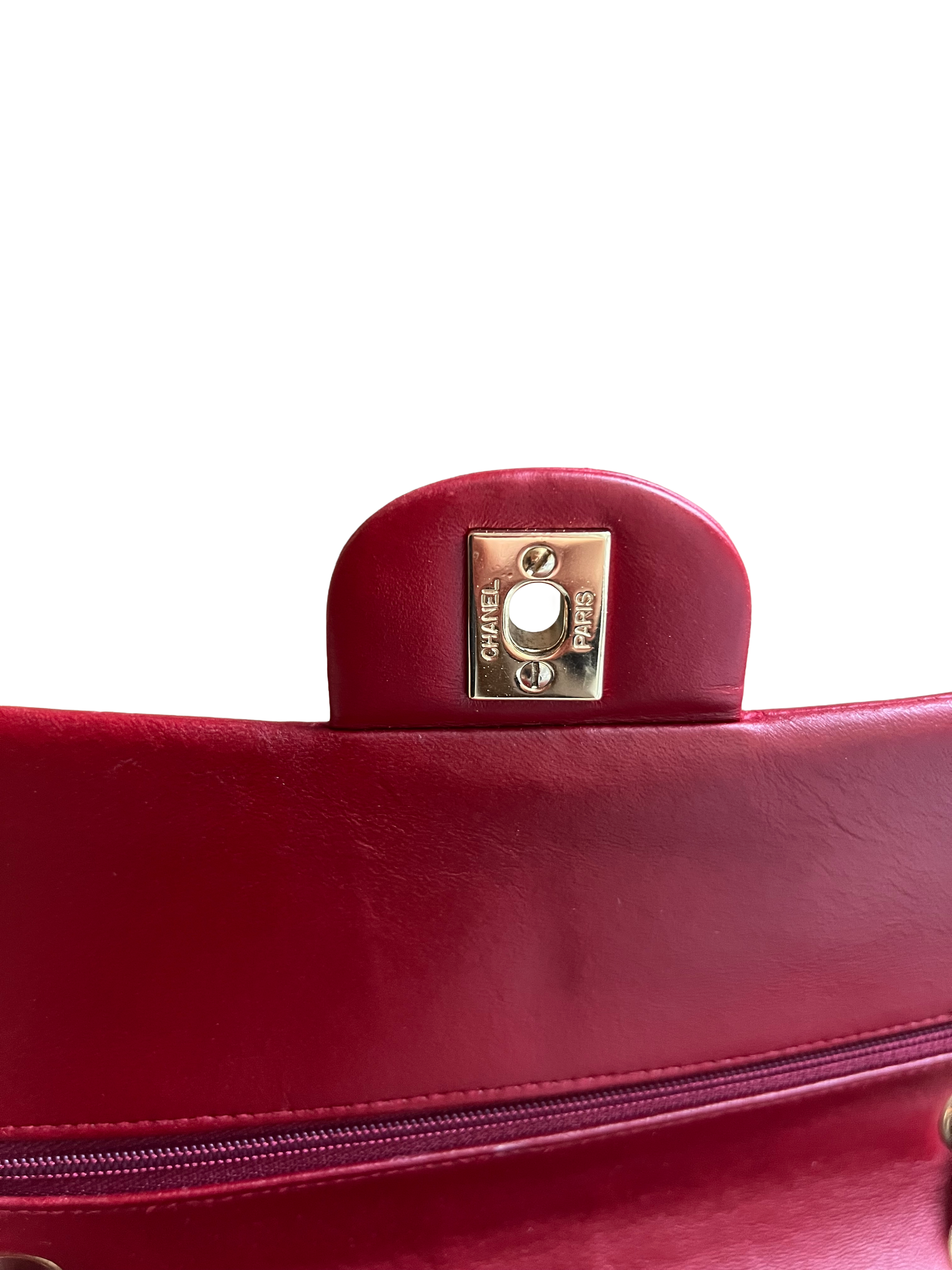 Chanel Classic Medium Red