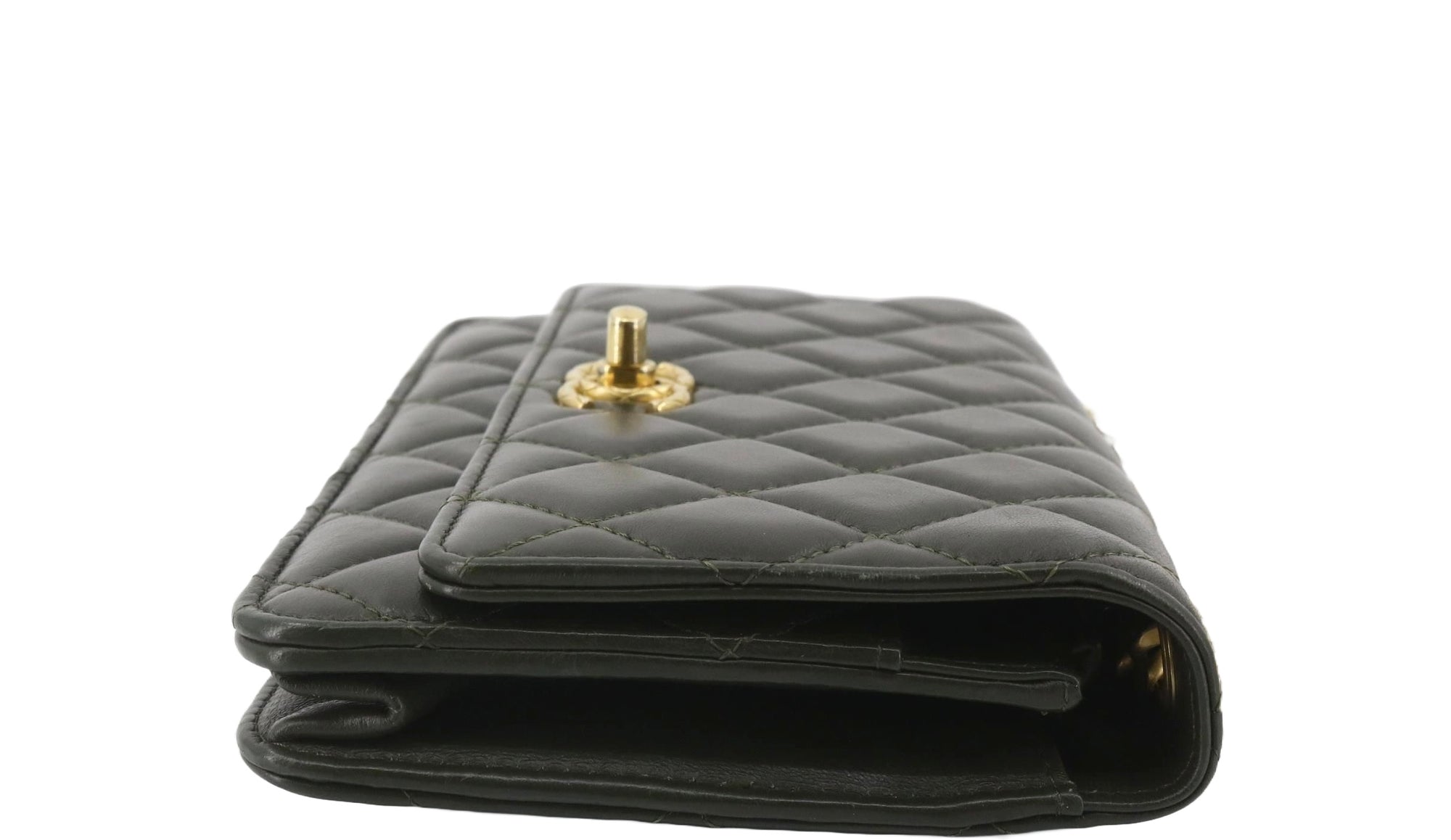 Chanel Matelasse WOC Army Green