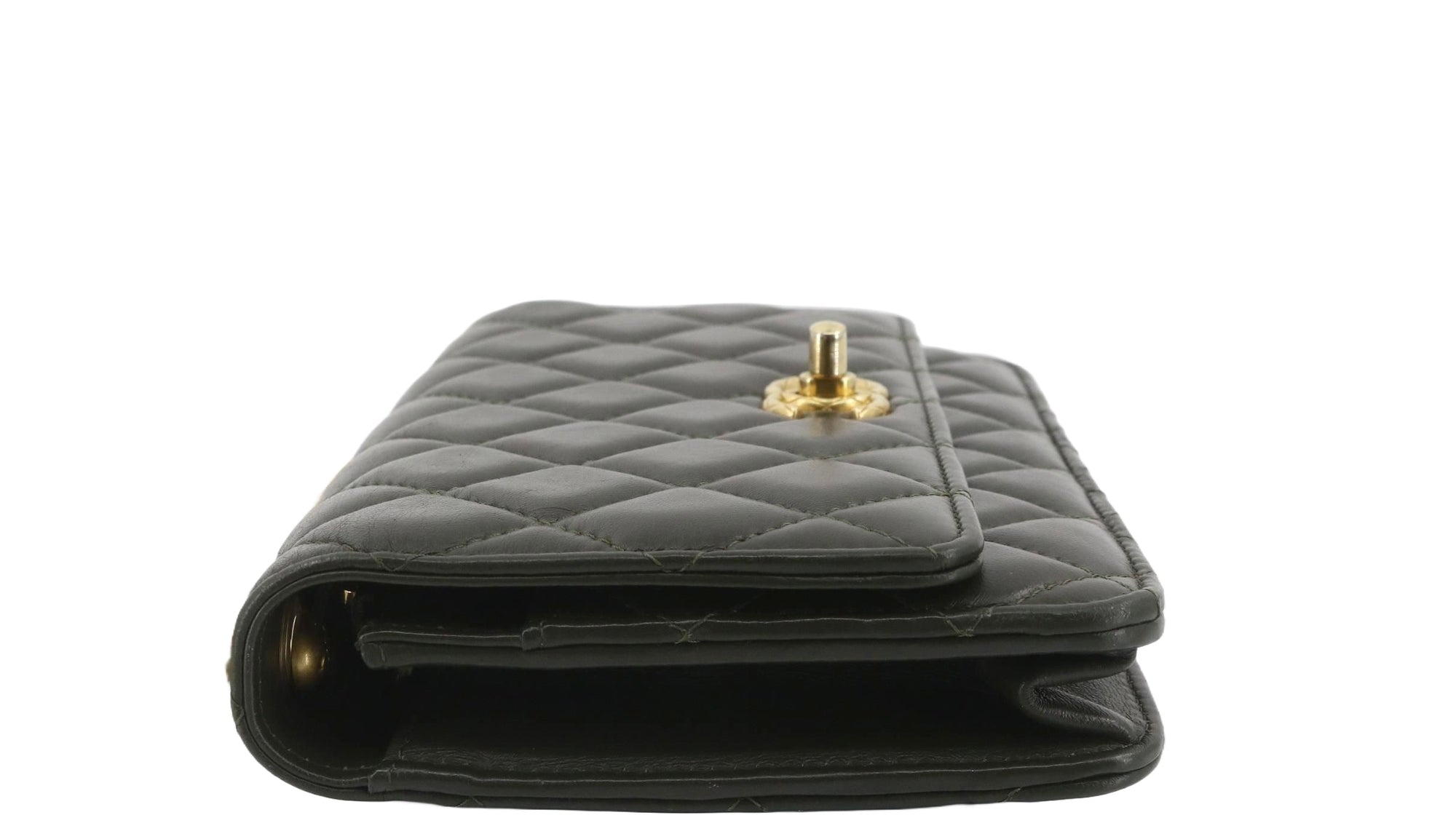 Chanel Matelasse WOC Army Green